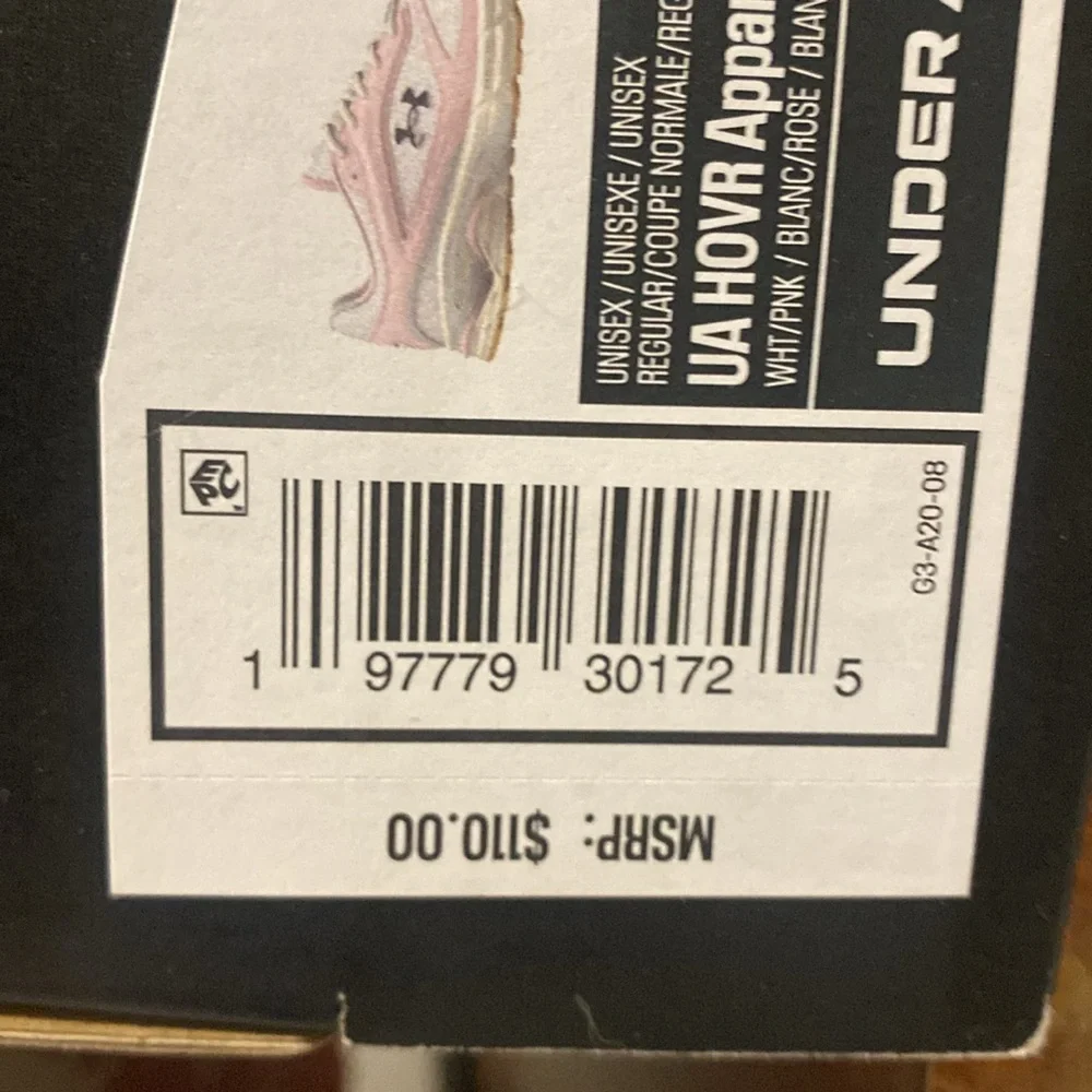 Under Armour US HOVR Apparition unisex pink sneaker - Picture 13 of 13